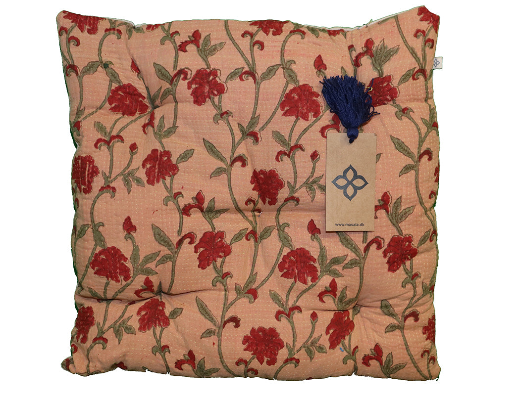 Kantha vintage hynde 40*40 cm bomuld