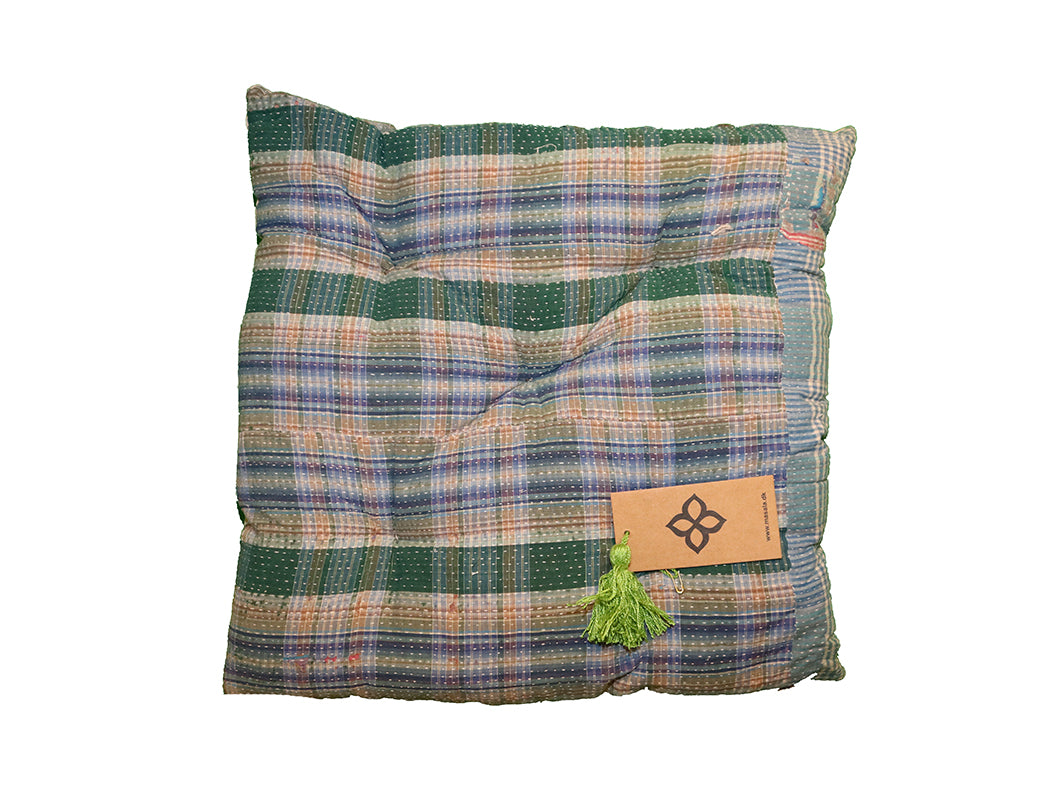 Kantha vintage hynde 40*40 cm bomuld