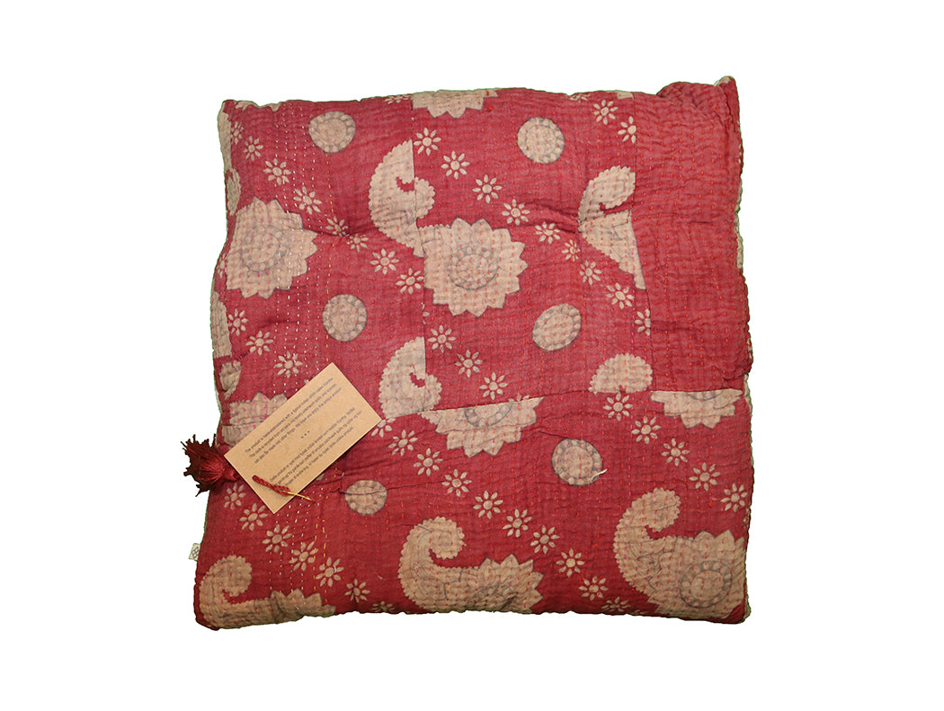 Kantha vintage hynde 40*40 cm bomuld