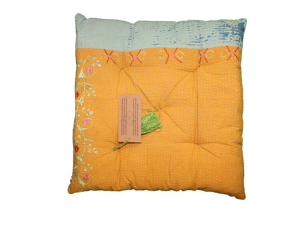 Kantha vintage hynde 40*40 cm bomuld