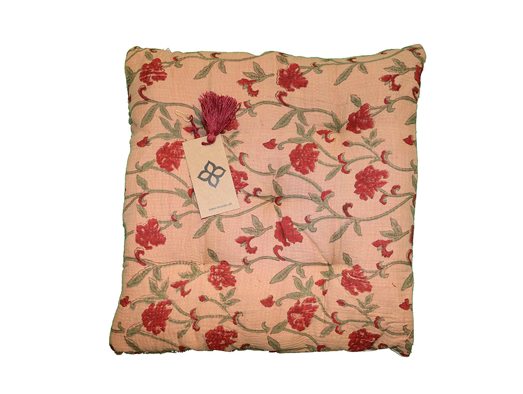 Kantha vintage hynde 40*40 cm bomuld