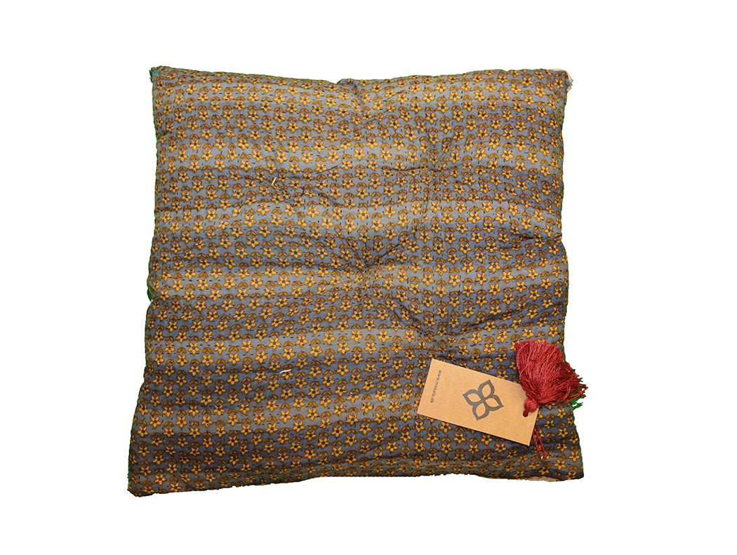 Kantha vintage hynde 40*40 cm bomuld