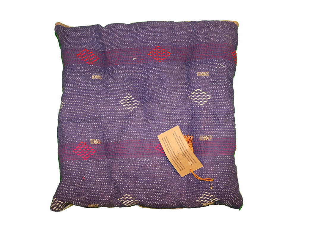 Kantha vintage hynde 40*40 cm bomuld