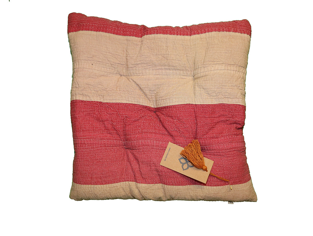 Kantha vintage hynde 40*40 cm bomuld