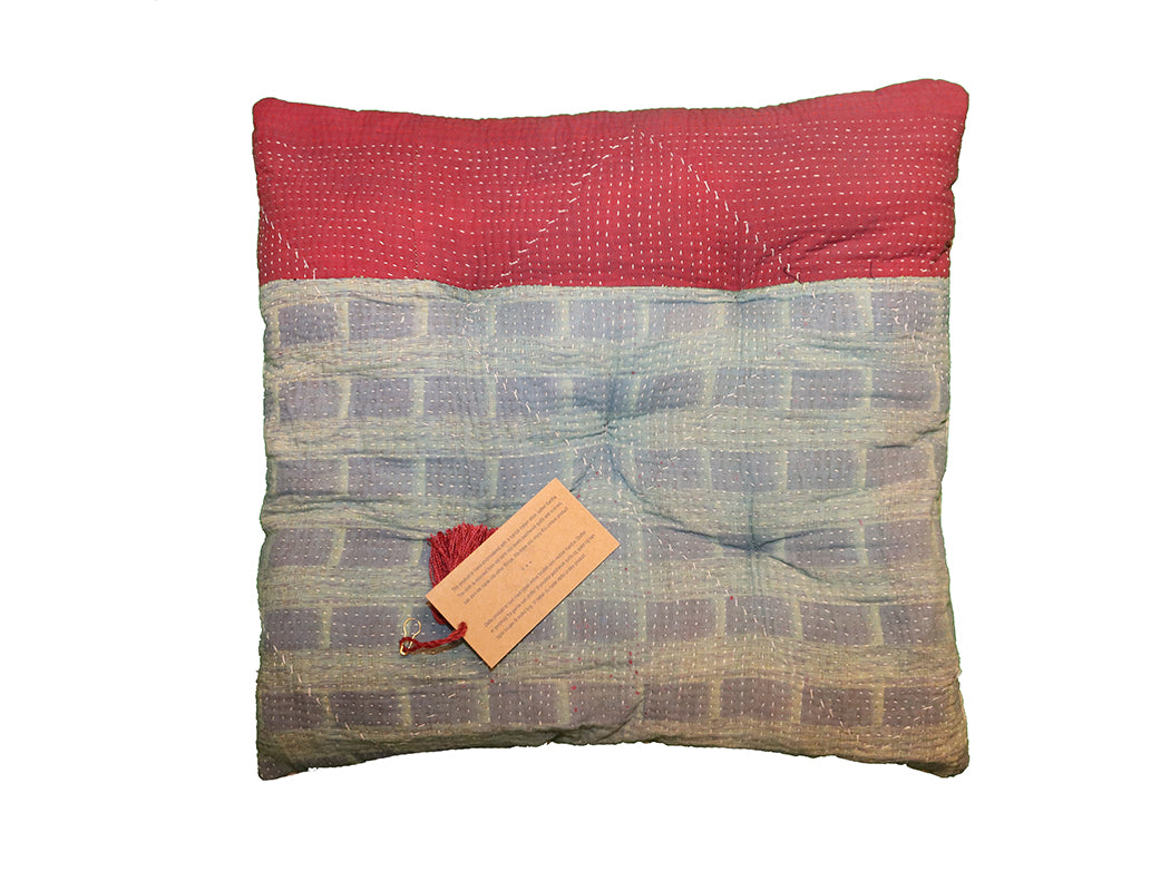 Kantha vintage hynde 40*40 cm bomuld