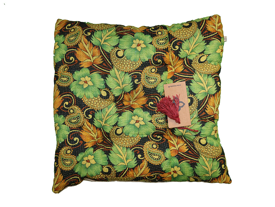 Kantha vintage hynde 40*40 cm bomuld