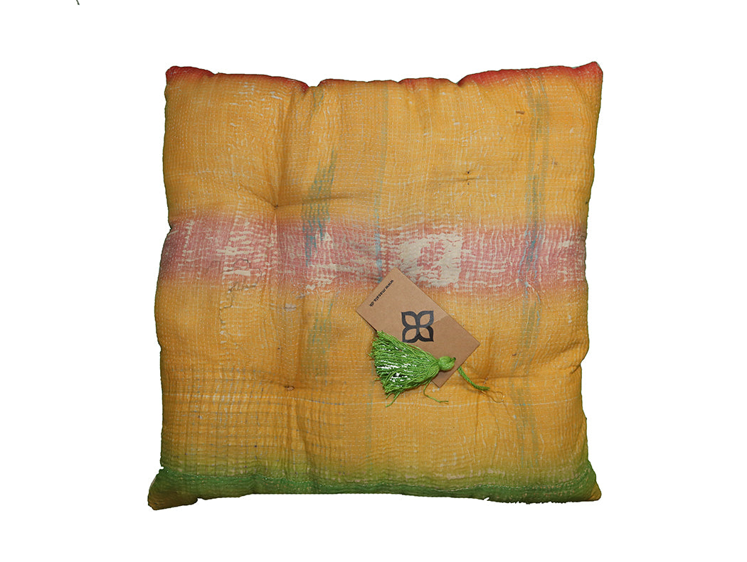 Kantha vintage hynde 40*40 cm bomuld