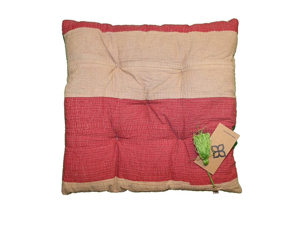 Kantha vintage hynde 40*40 cm bomuld