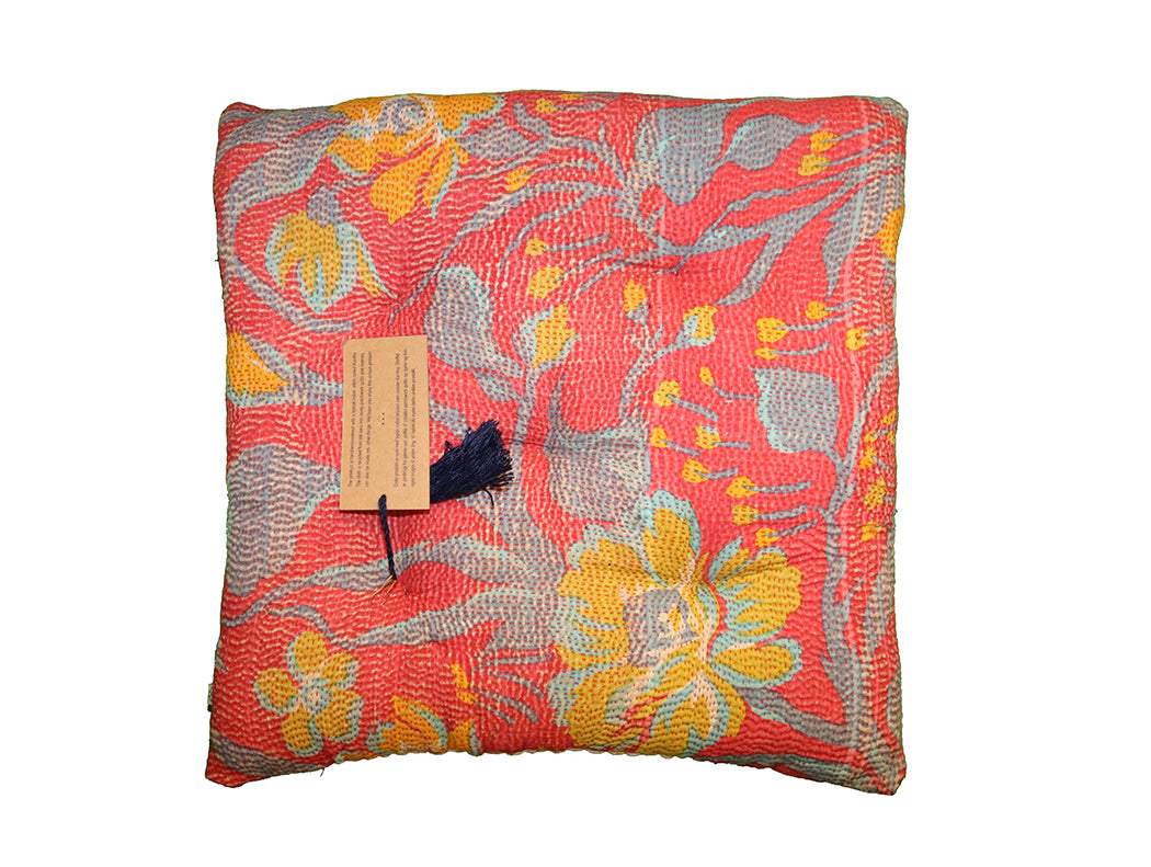 Kantha vintage hynde 40*40 cm bomuld