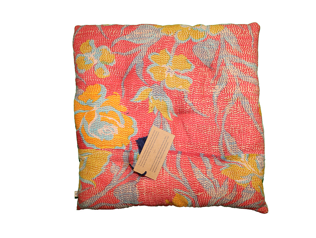 Kantha vintage hynde 40*40 cm bomuld