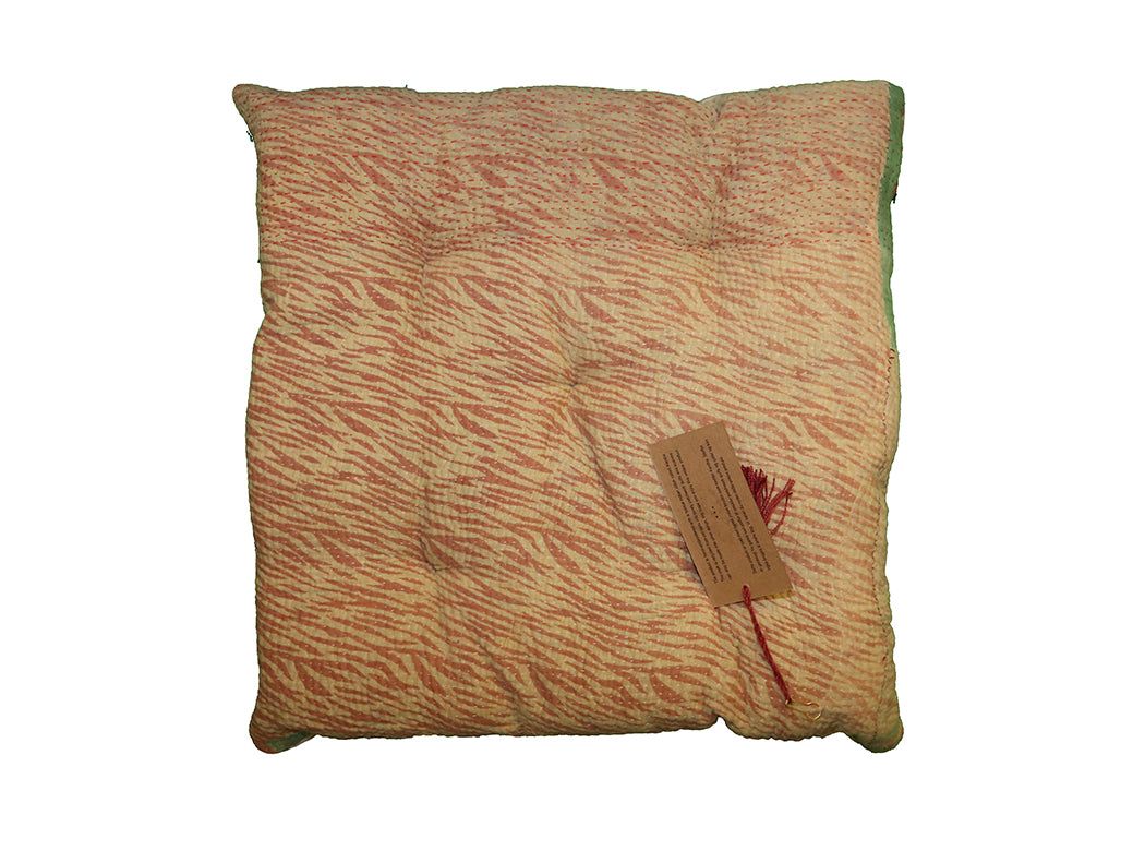 Kantha vintage hynde 40*40 cm bomuld