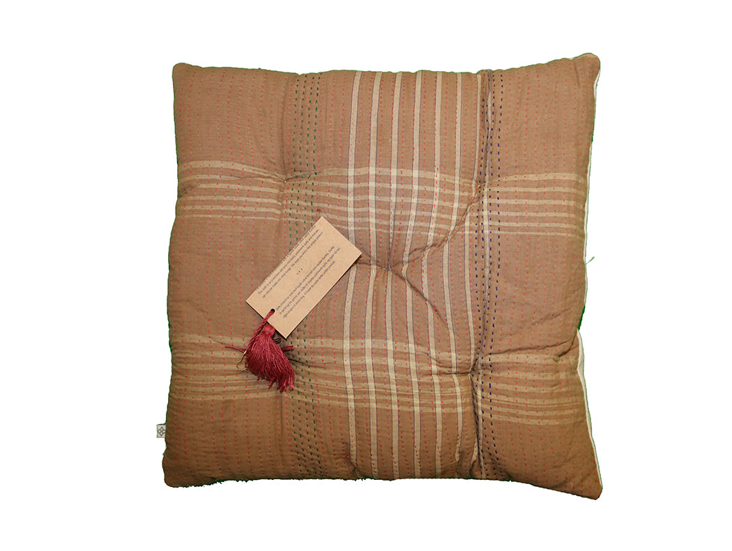 Kantha vintage hynde 40*40 cm bomuld