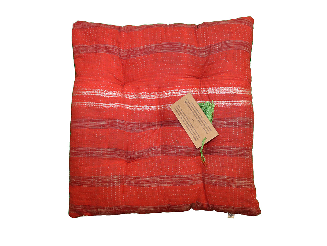 Kantha vintage hynde 40*40 cm bomuld