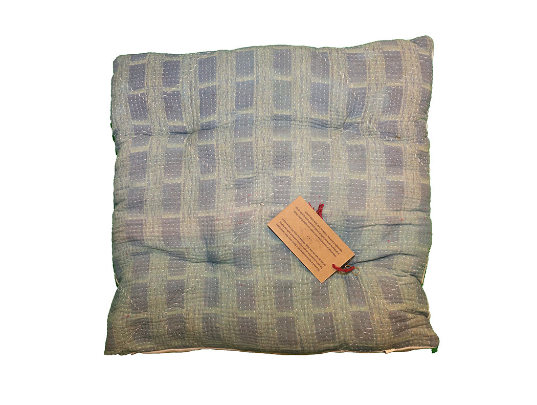 Kantha vintage hynde 40*40 cm bomuld