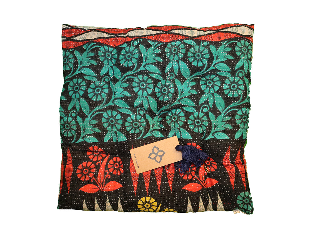 Kantha vintage hynde 40*40 cm bomuld