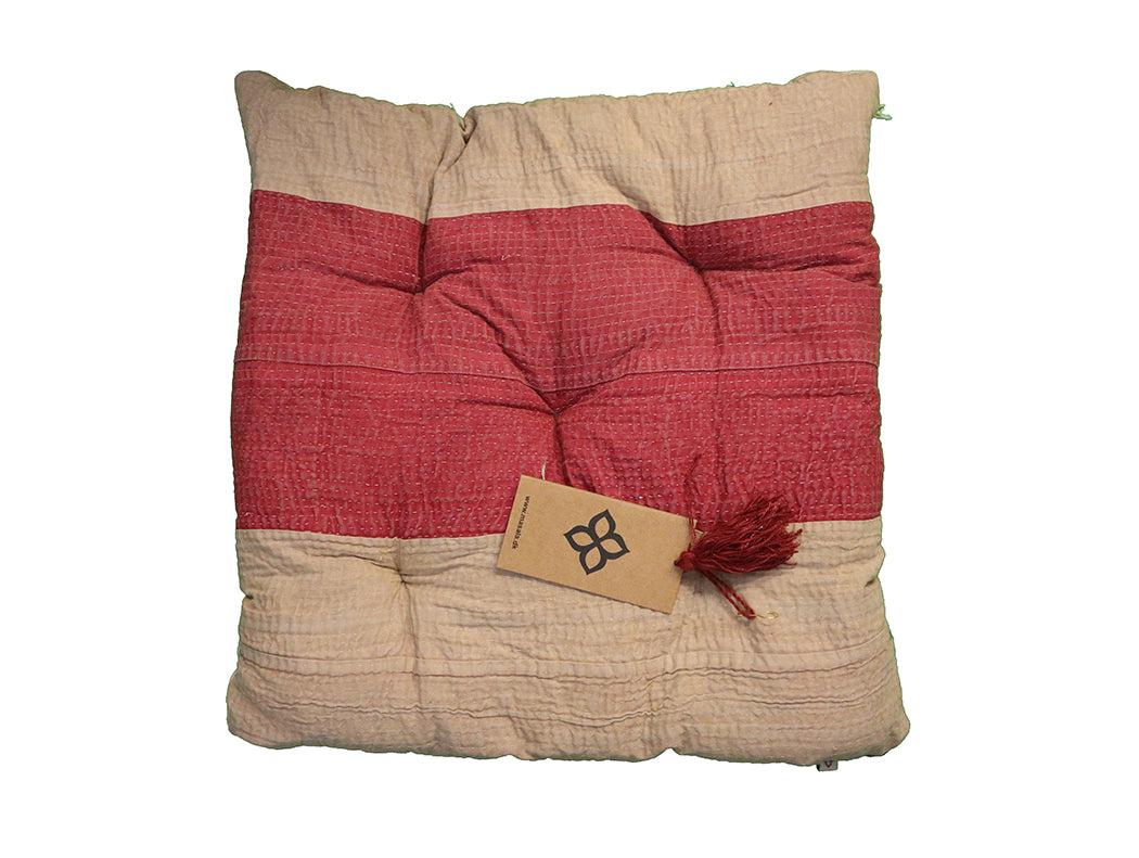 Kantha vintage hynde 40*40 cm bomuld