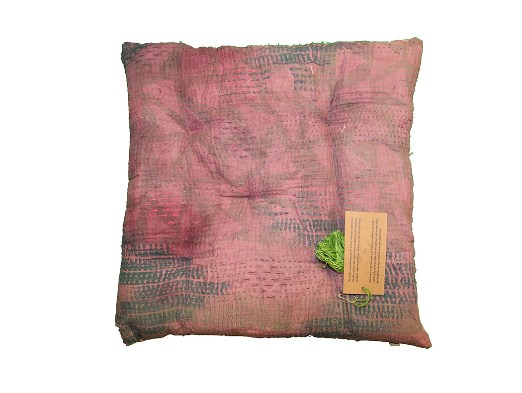 Kantha vintage hynde 40*40 cm bomuld