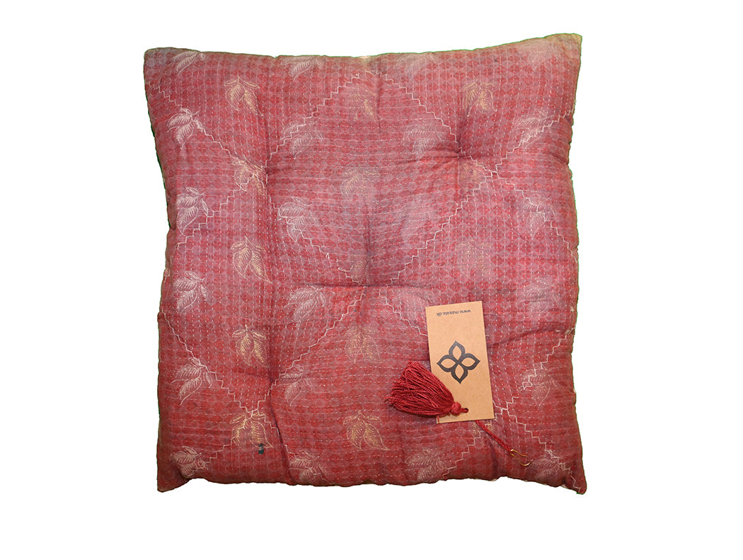 Kantha vintage hynde 40*40 cm bomuld