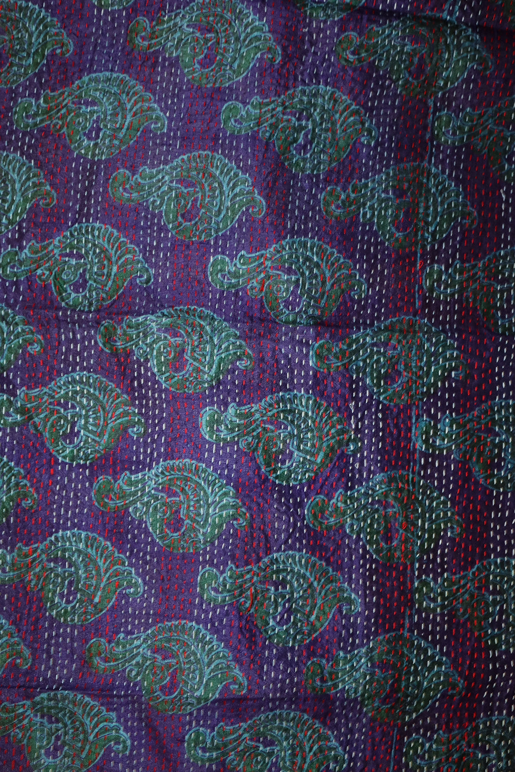 Sari-Kantha-Seidenschal 40*190 cm