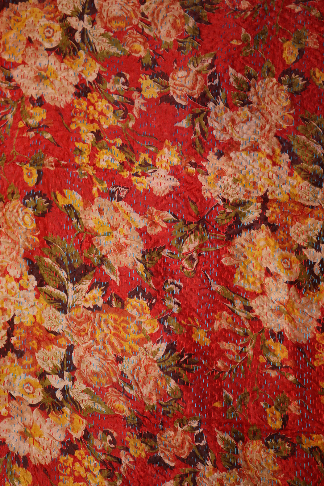 Sari-Kantha-Seidenschal 40*190 cm