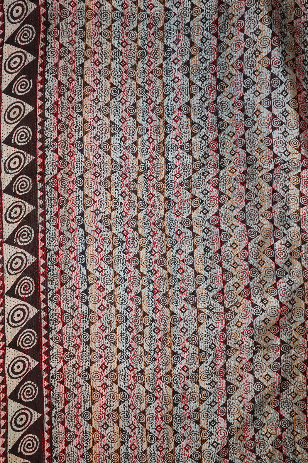 Sari-Kantha-Seidenschal 40*190 cm