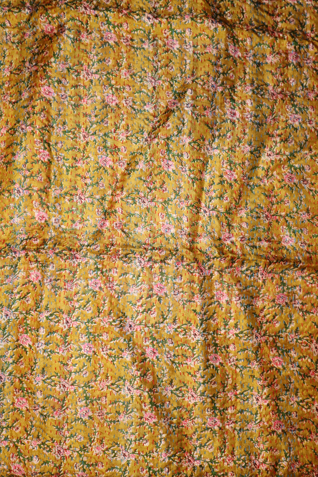 Sari-Kantha-Seidenschal 40*190 cm