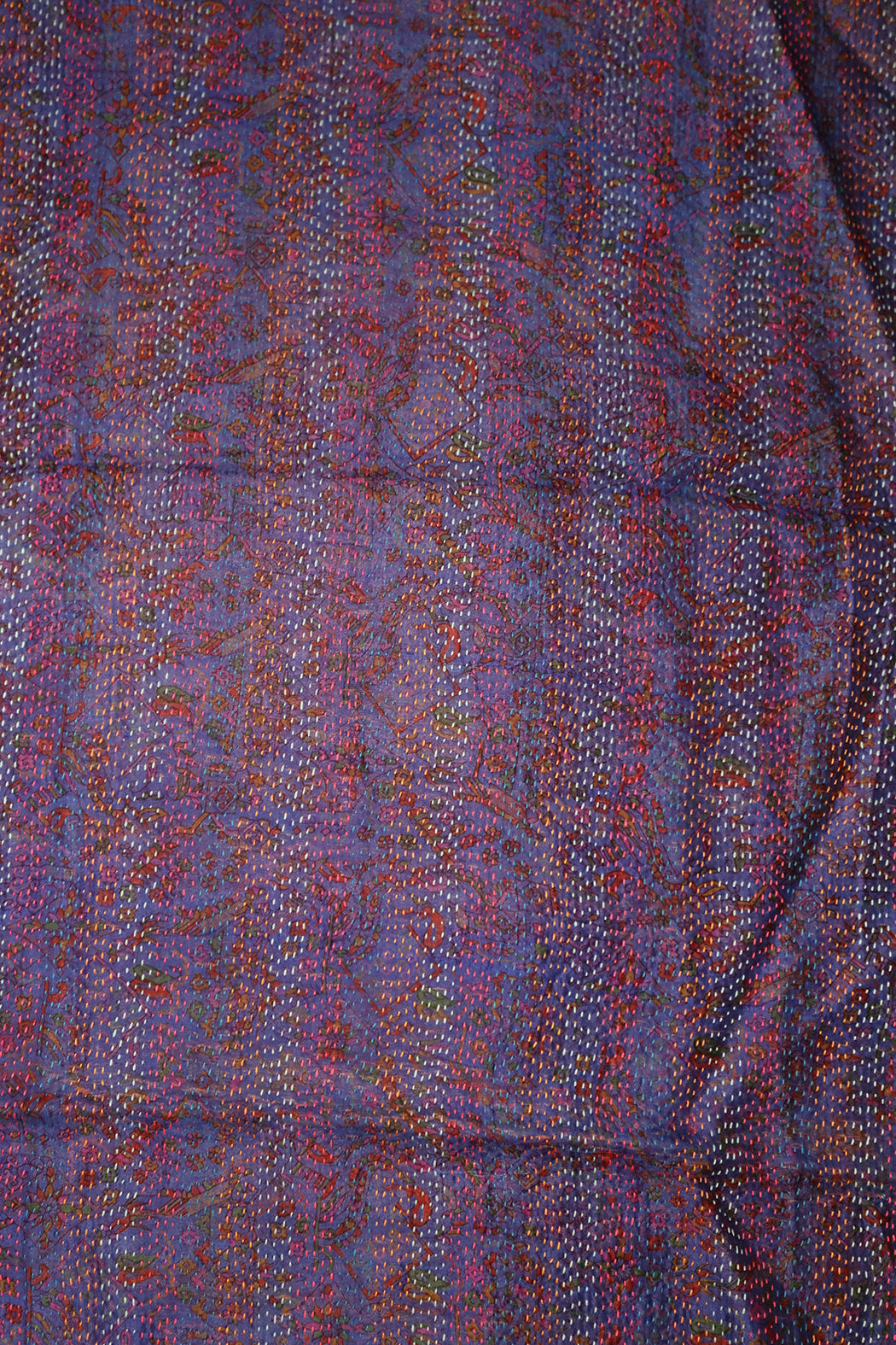 Sari kantha silke tørklæde 40*190 cm