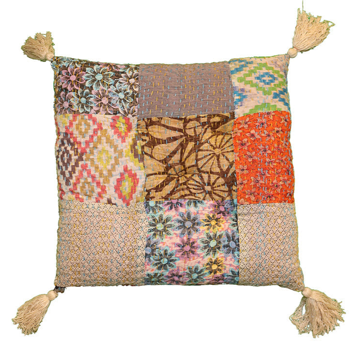 Stonewash chair pad 40*40 cm cotton