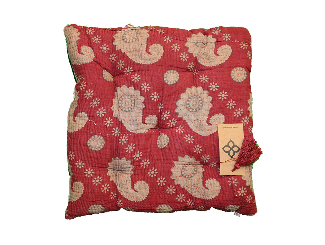 Kantha vintage hynde 40*40 cm bomuld