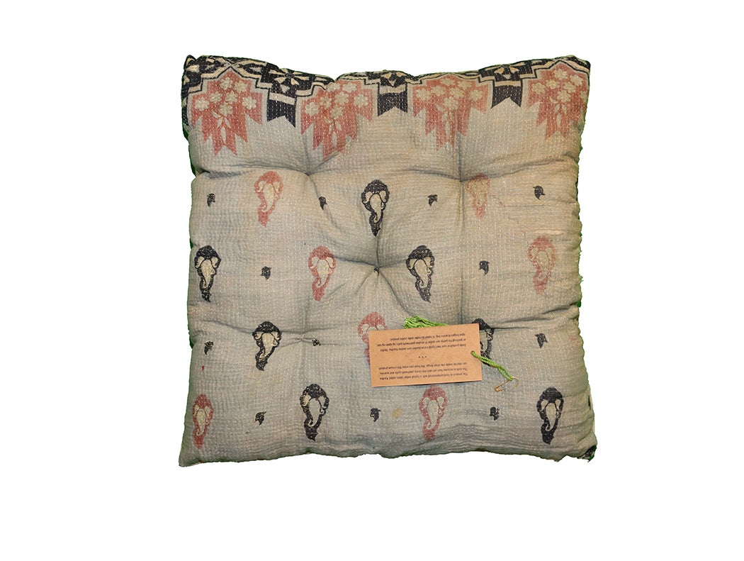 Kantha vintage hynde 40*40 cm bomuld