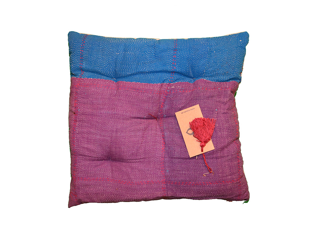 Kantha vintage hynde 40*40 cm bomuld