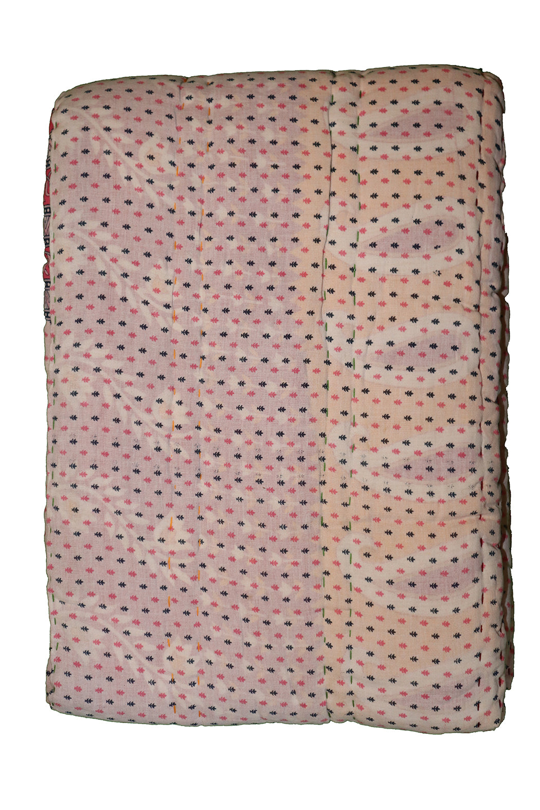 Vintage sari quilt , bomuld 140x200 cm
