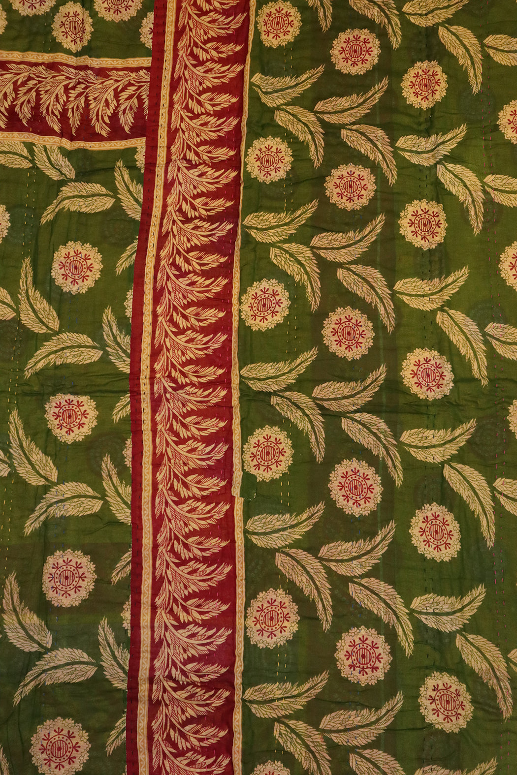 Vintage sari quilt , bomuld 140x200 cm
