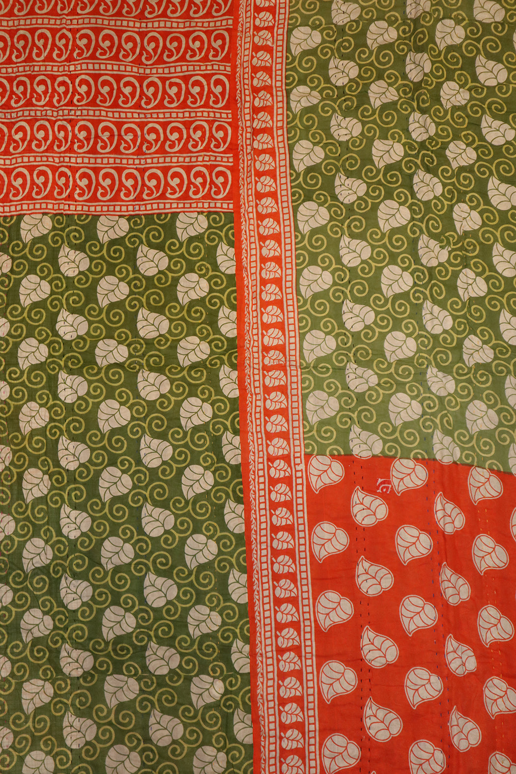 Vintage sari quilt , bomuld 140x200 cm