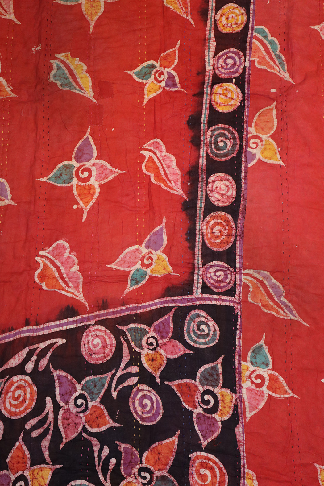 Vintage sari quilt , bomuld 140x200 cm