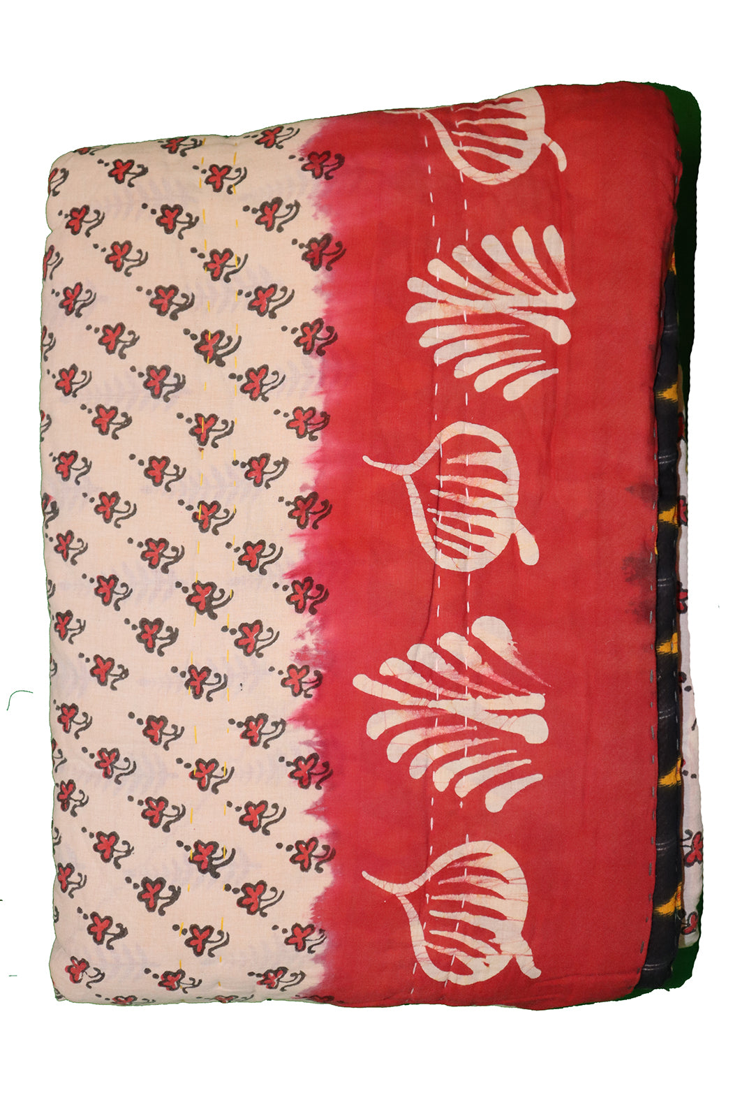 Vintage sari quilt , bomuld 140x200 cm