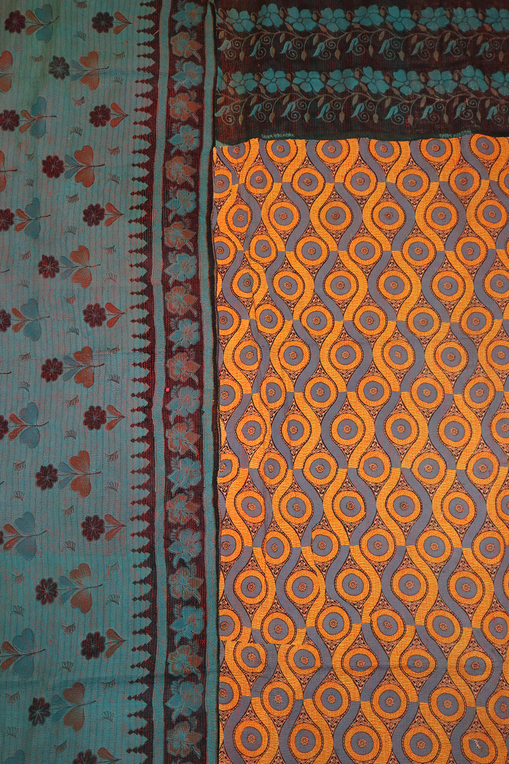 Kantha vintage throw approx 140x210 cm, cotton