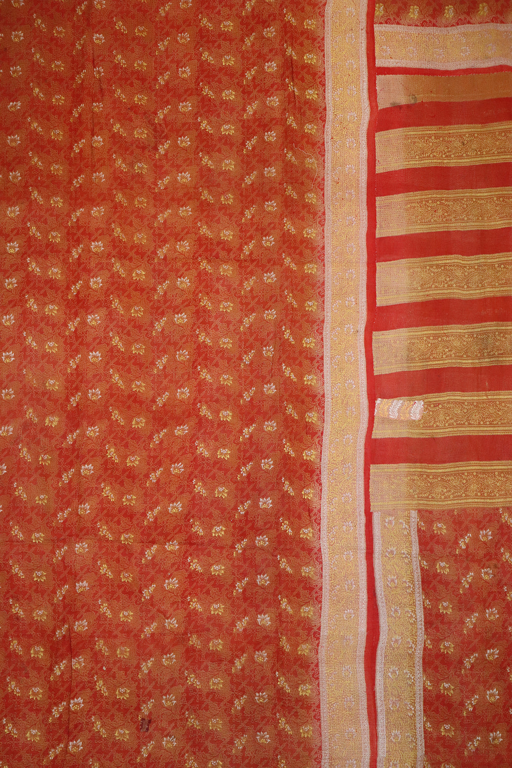 Kantha Vintage Teppich ca. 140x210 cm, Baumwolle