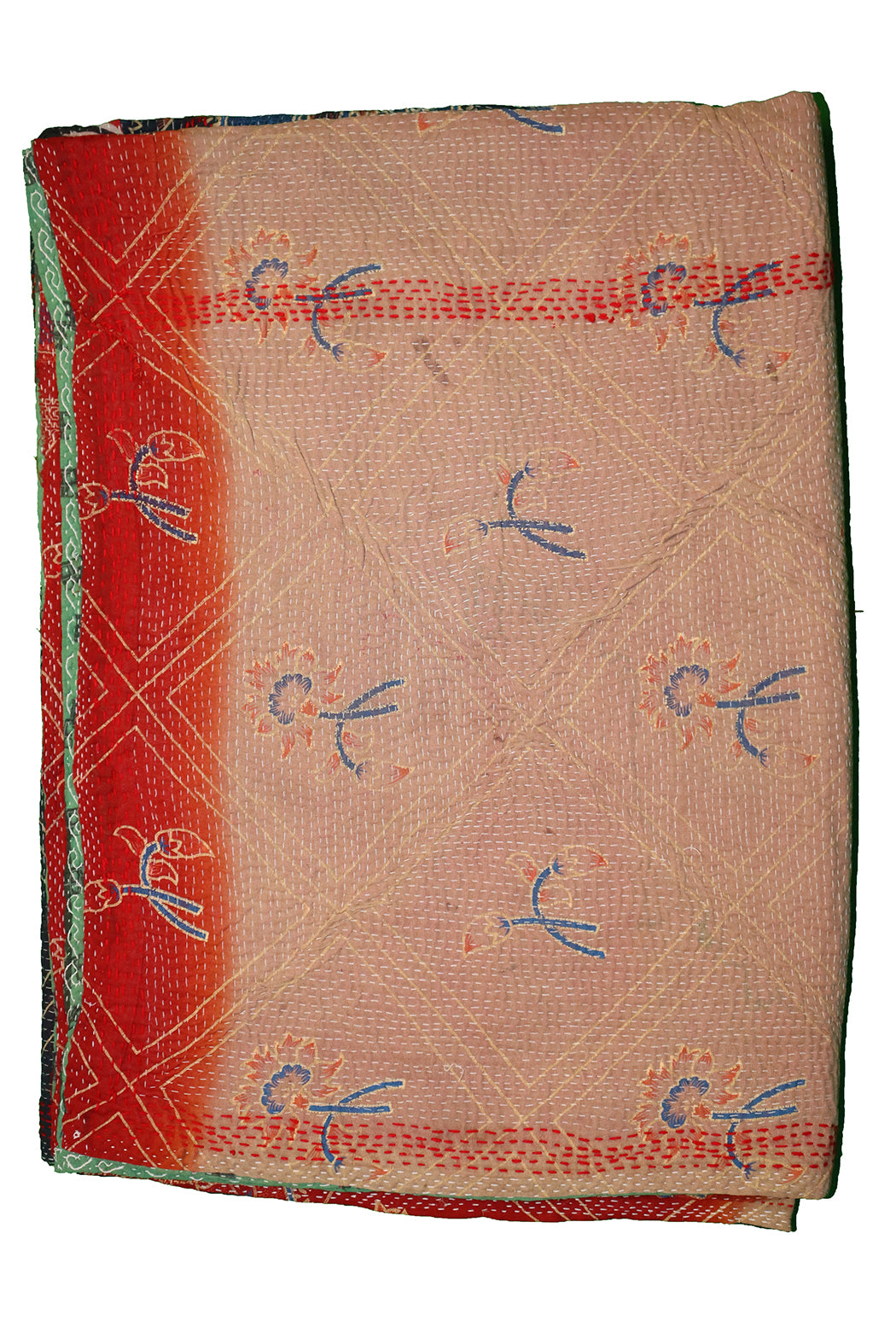 Kantha vintage throw approx 140x210 cm, cotton