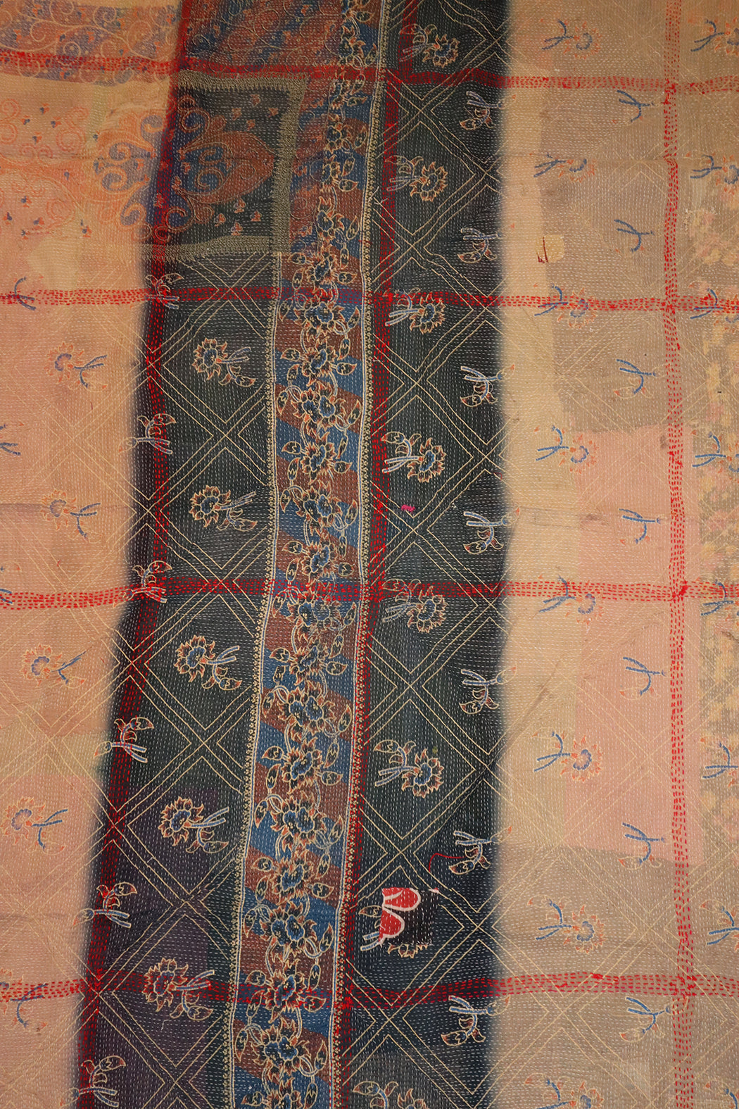 Kantha vintage throw approx 140x210 cm, cotton