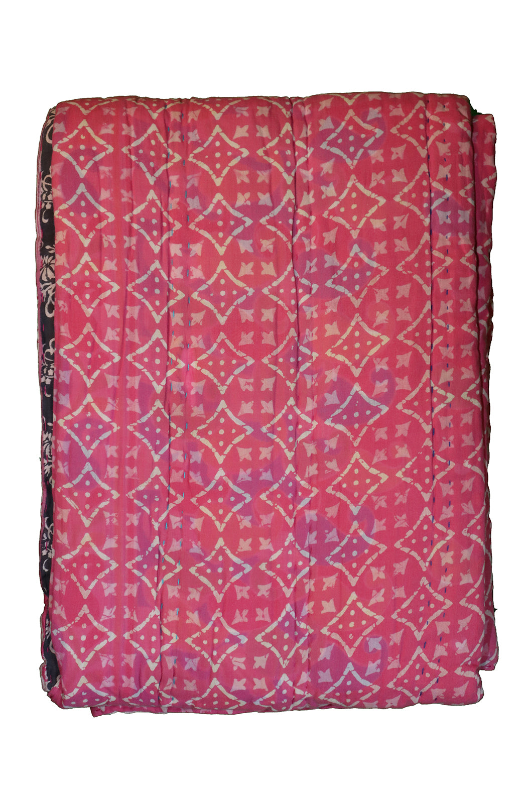 Vintage sari quilt , bomuld 140x200 cm