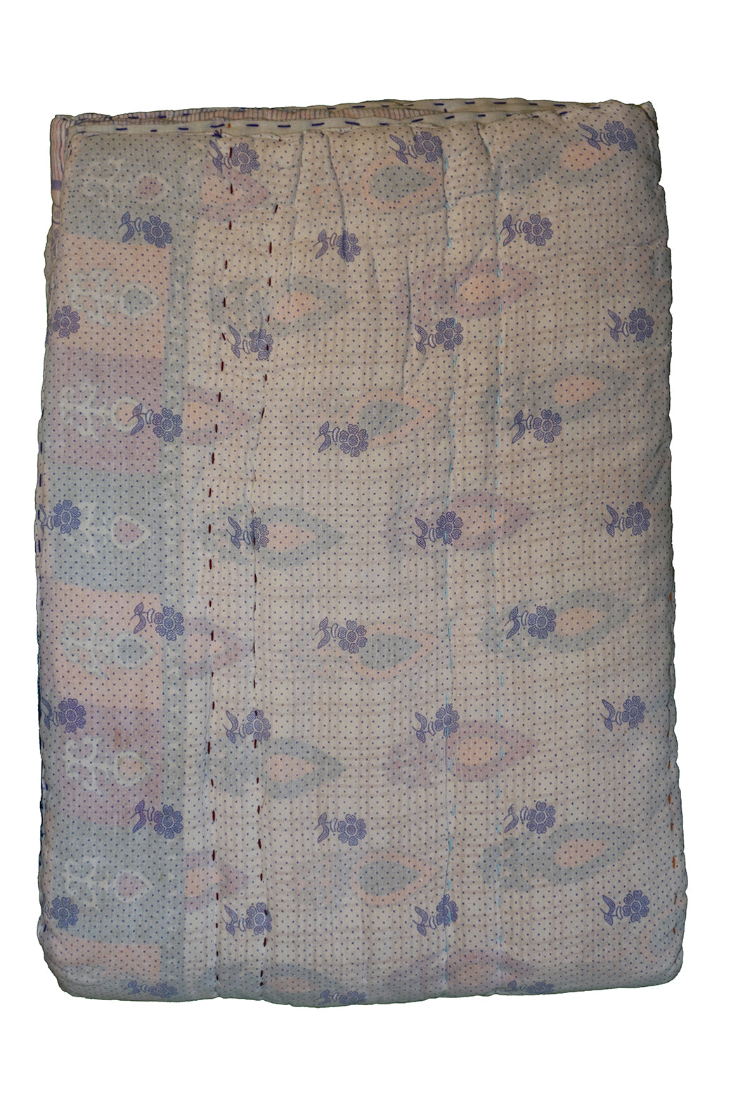Vintage sari quilt , bomuld 140x200 cm