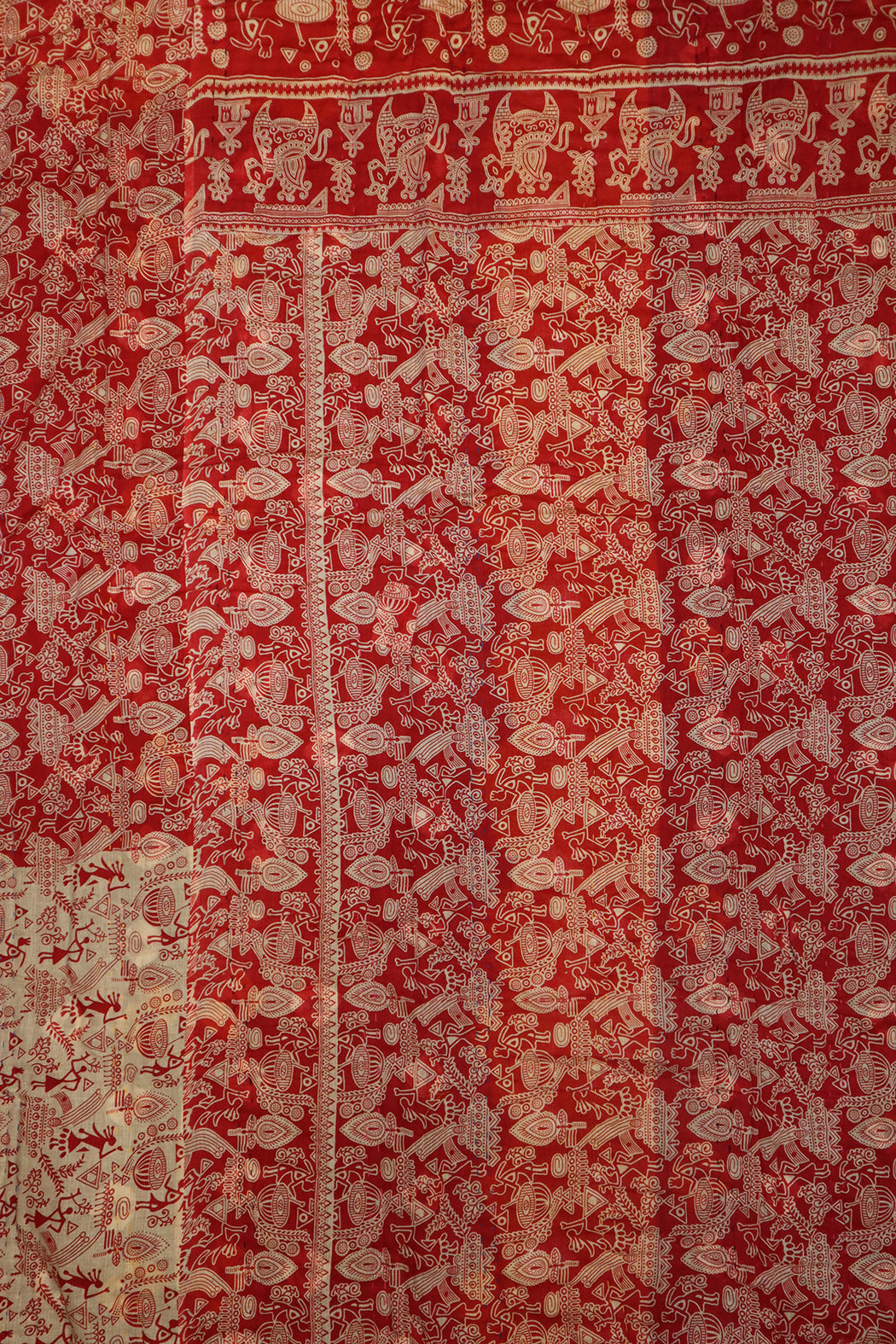 Vintage sari quilt , bomuld 140x200 cm