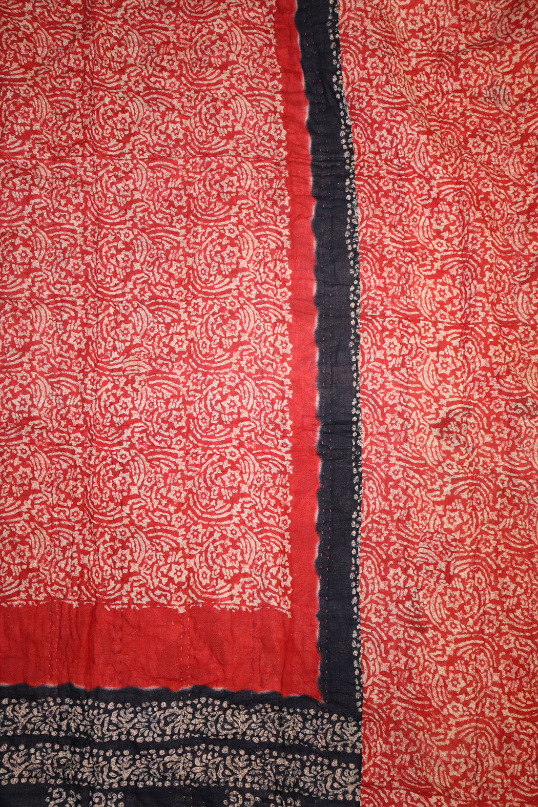 Vintage sari quilt , bomuld 140x200 cm