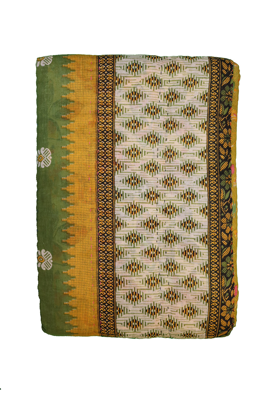 Vintage sari quilt , bomuld 140x200 cm