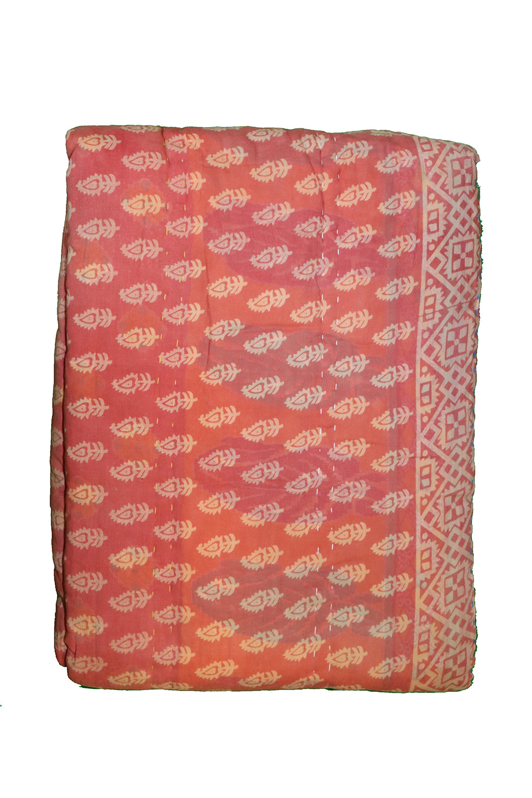 Vintage sari quilt , bomuld 140x200 cm