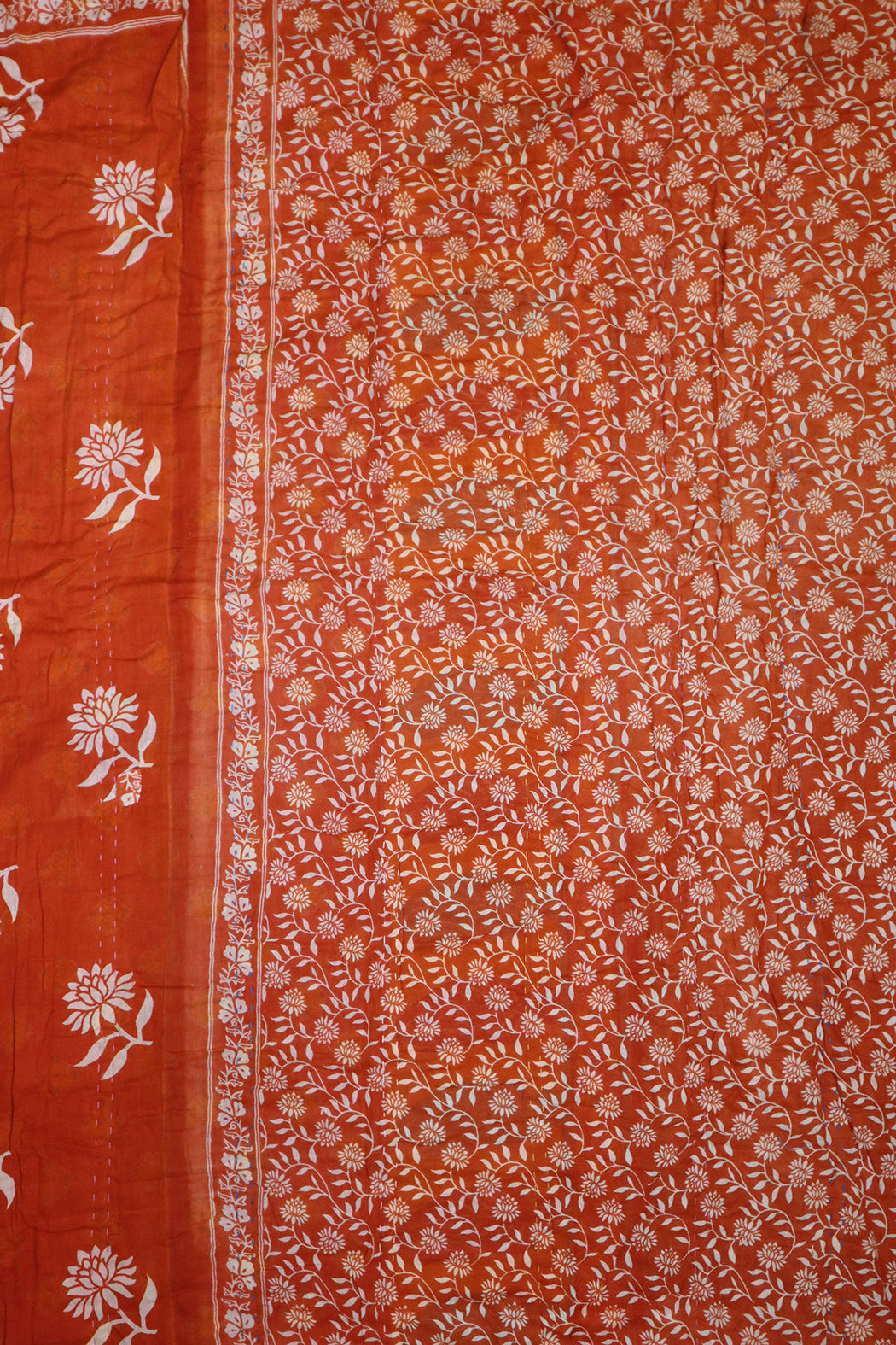 Vintage sari quilt , bomuld 140x200 cm