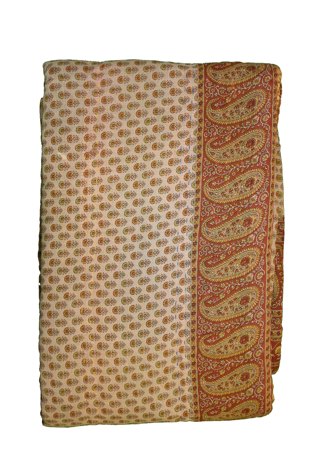 Vintage sari quilt , bomuld 140x200 cm