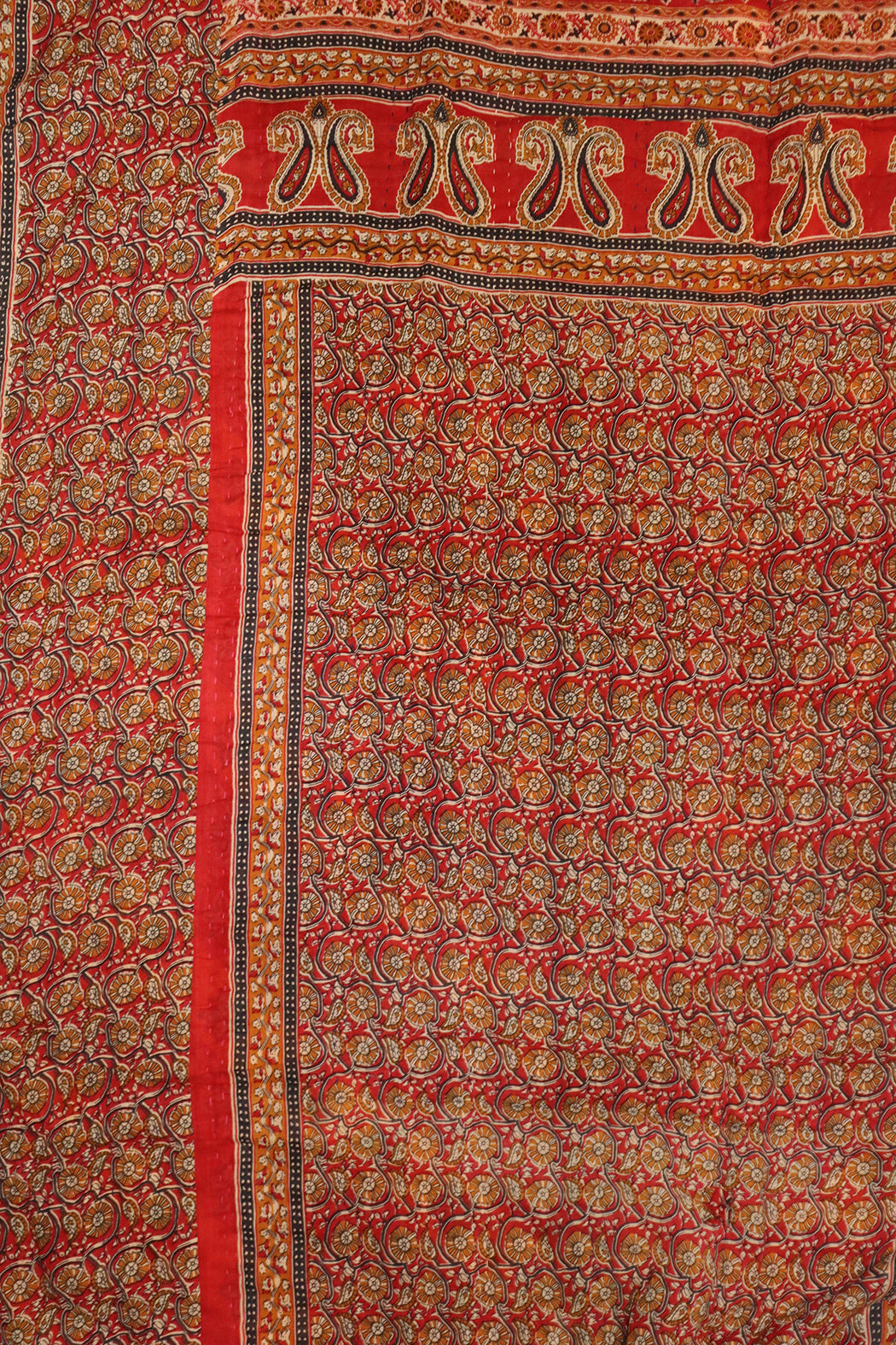 Vintage sari quilt , bomuld 140x200 cm