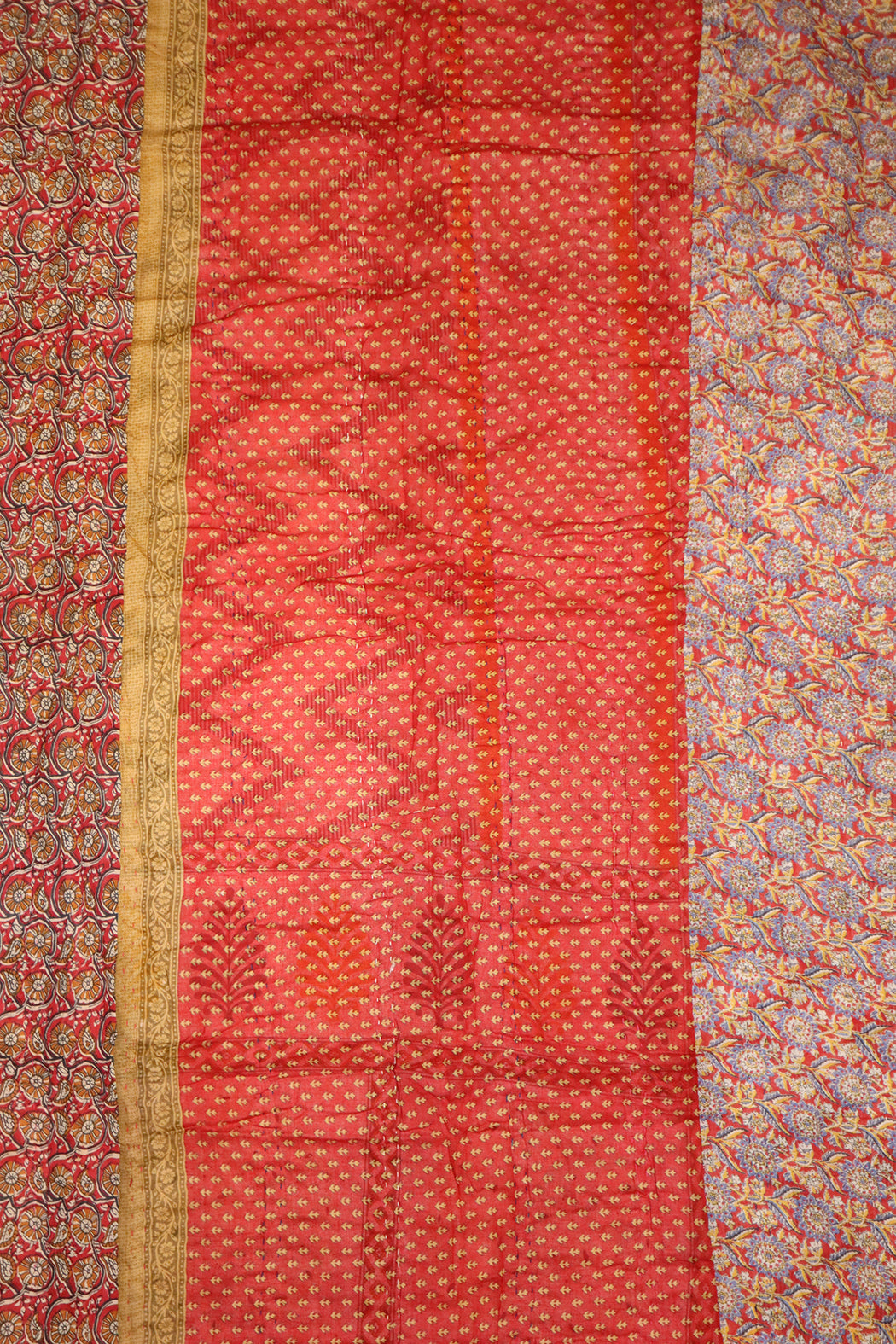 Vintage sari quilt , bomuld 140x200 cm